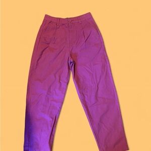 Princess Highway Bold Magenta Pleated Trousers